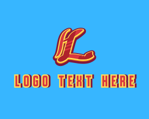 Letter L - Graffiti Art Letter L logo design