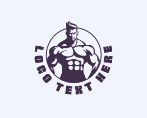 Workout - Strong Bodybuilding Exercise logo design