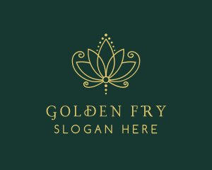 Golden Lotus Spa logo design