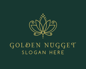 Golden Lotus Spa logo design