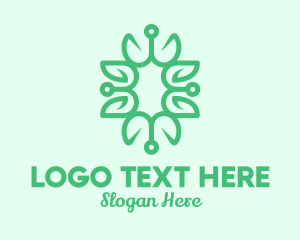 Biology - Traditional Vine Plant logo design