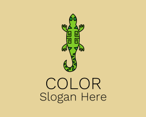 Tribal Iguana Lizard  Logo