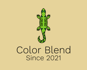 Tribal Iguana Lizard  logo design