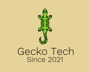 Gecko - Tribal Iguana Lizard logo design