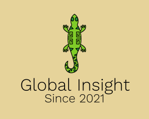 Animal - Tribal Iguana Lizard logo design