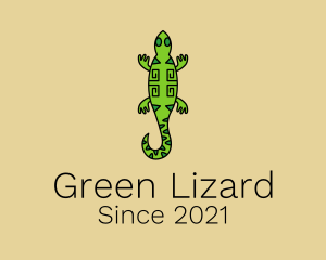 Iguana - Tribal Iguana Lizard logo design