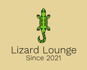 Tribal Iguana Lizard  logo design