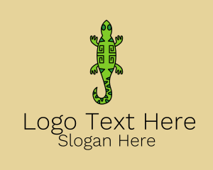 Tribal Iguana Lizard  Logo