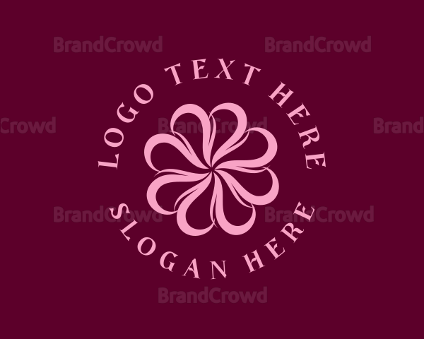 Floral Swirl Bloom Logo