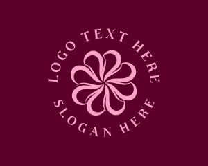 Spa - Floral Swirl Bloom logo design