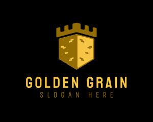 Golden Castle Tower logo design