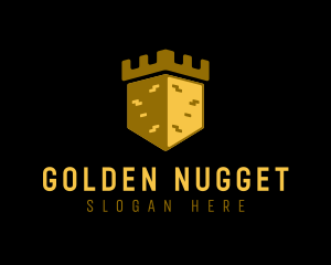 Golden Castle Tower logo design