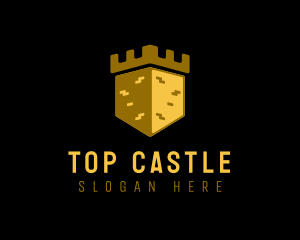 Golden Castle Tower logo design