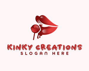 Lollipop Sexy Lips logo design