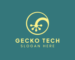Gecko Hand Letter G logo design