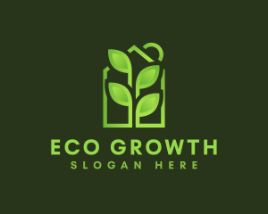 Greenhouse - Gradient Greenhouse Plant logo design