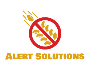 Caution - Stop Grains Wheat logo design