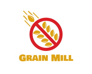 Stop Grains Wheat logo design