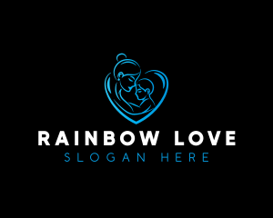 Mother Baby Love logo design