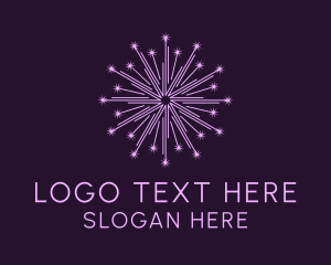 Purple - Star Burst Fireworks logo design