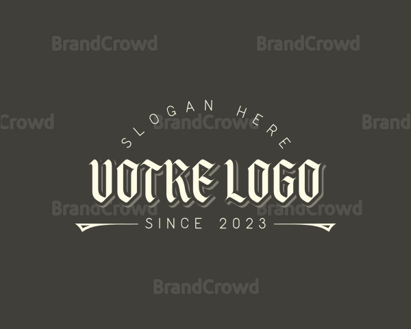 Gothic VIctorian Tattoo Logo
