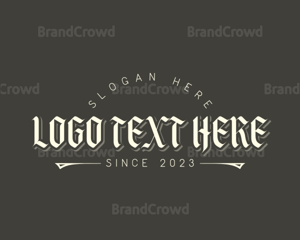 Gothic VIctorian Tattoo Logo