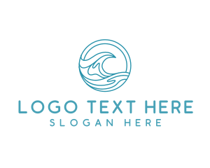 Lifesaver - Wave Beach Surfing logo design