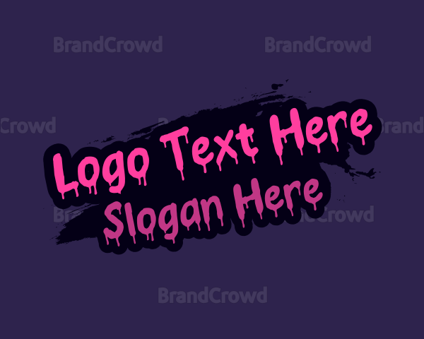 Neon Graffiti Mural Logo