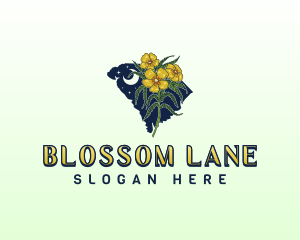 South Carolina Flower logo design