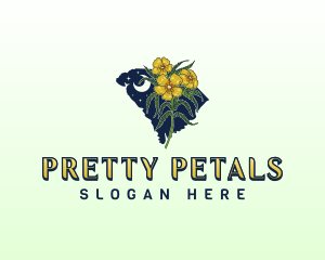 South Carolina Flower logo design