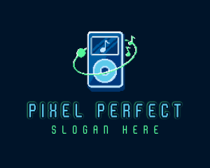 Digital Music Pixel logo design