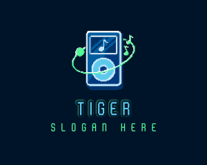 Pixel - Digital Music Pixel logo design