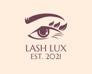 Mascara - Nature Leaf Eye Mascara logo design