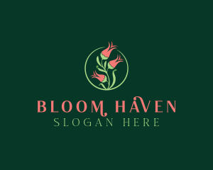 Floriculture - Flower Bud Bloom Garden logo design