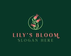 Lily - Flower Bud Bloom Garden logo design