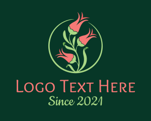 Gardener - Flower Bud Bloom Garden logo design