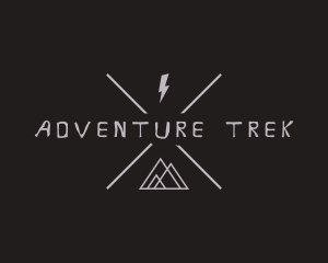 Hipster Adventure Crossline logo design