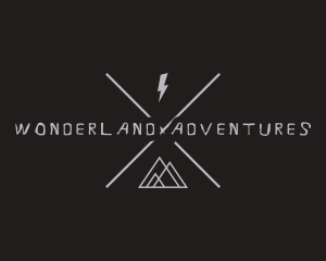 Hipster Adventure Crossline logo design