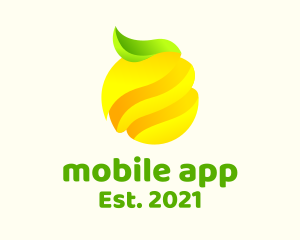 Juice Bar - Minimalist Lemon Fruit logo design