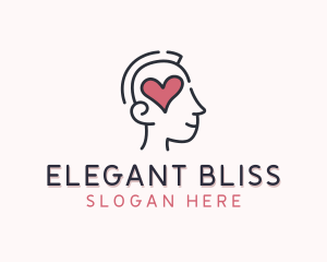 Heart Psychology Mental Health Logo