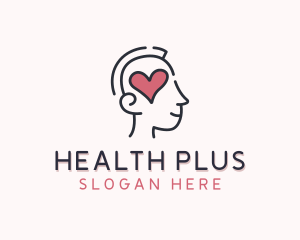 Heart Psychology Mental Health logo design