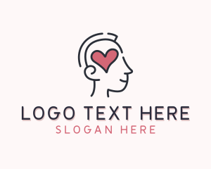 Heart Psychology Mental Health Logo