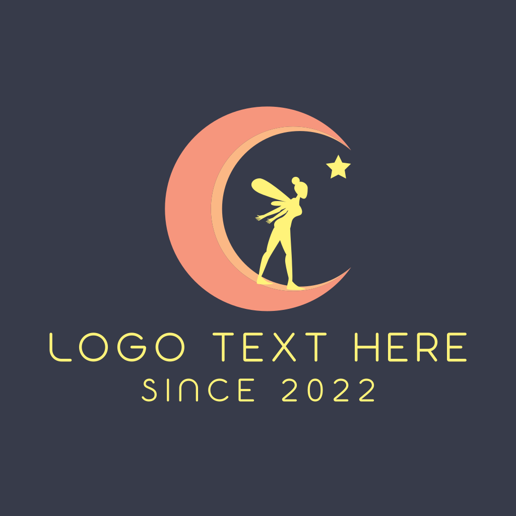 Magical Moon Fairy Star Logo | BrandCrowd Logo Maker