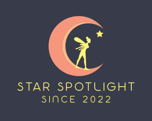 Magical Moon Fairy Star logo design