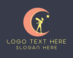 Magical Moon Fairy Star Logo