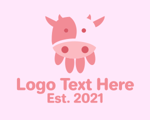 Meatshop - Cow Udder Dairy logo design