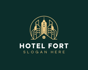 Hotel Tower Building logo design