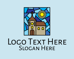 Stained Glass - Parish Church Mosaic logo design