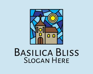 Basilica - Parish Church Mosaic logo design