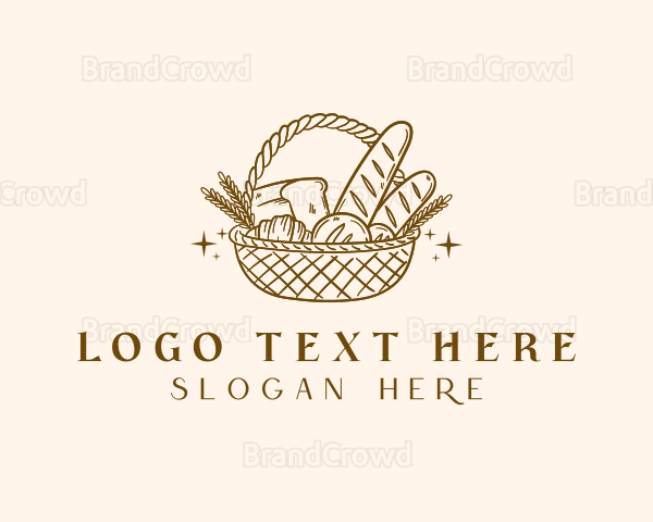 Rustic Bread Basket Logo